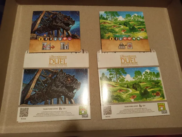 Losetas promocionales Duelo por la Tierra Media.