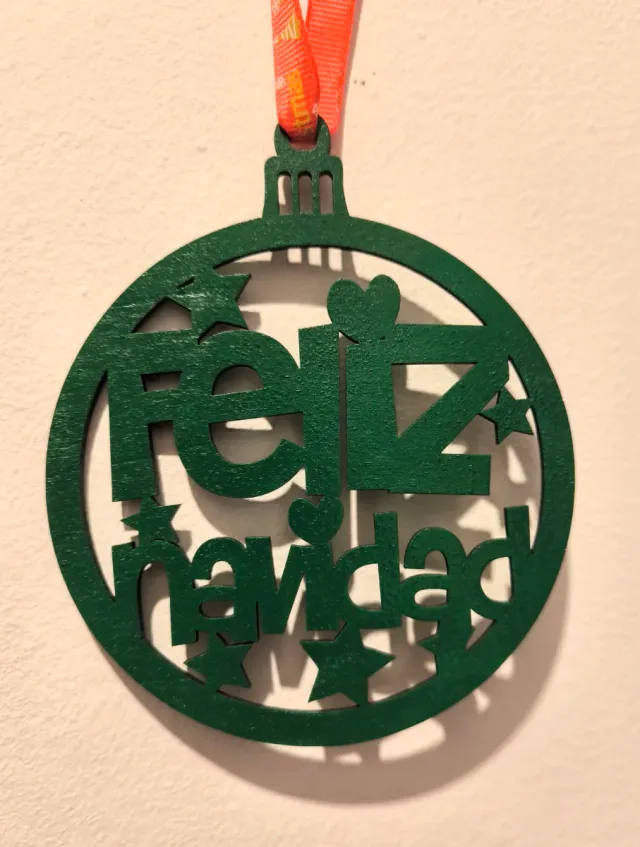 Adorno Navideño Madera Gato MOTOMICHI