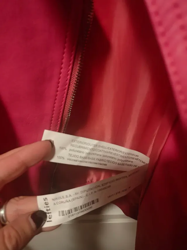 Chaqueta Biker Rosa Calavera Don't Look Back