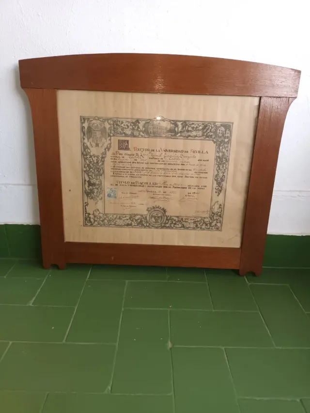 Marco Antiguo con Cristal 78.5x65cm (1945)