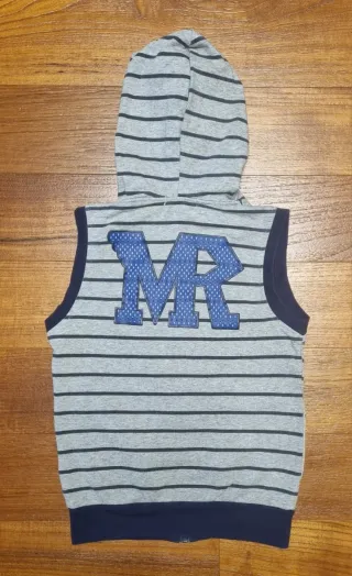 Gilet con cappuccio 7/8 anni