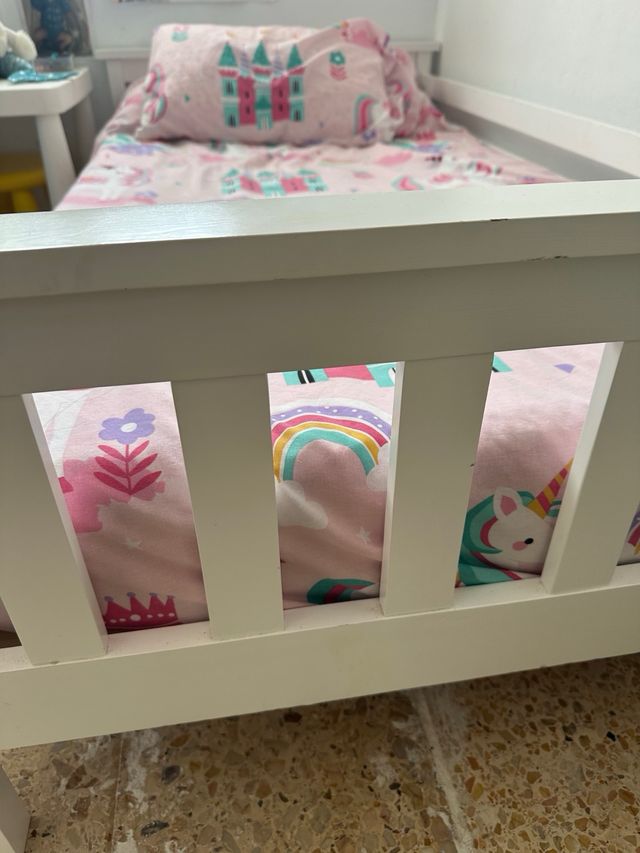 Cama infantil con colchón 89x160