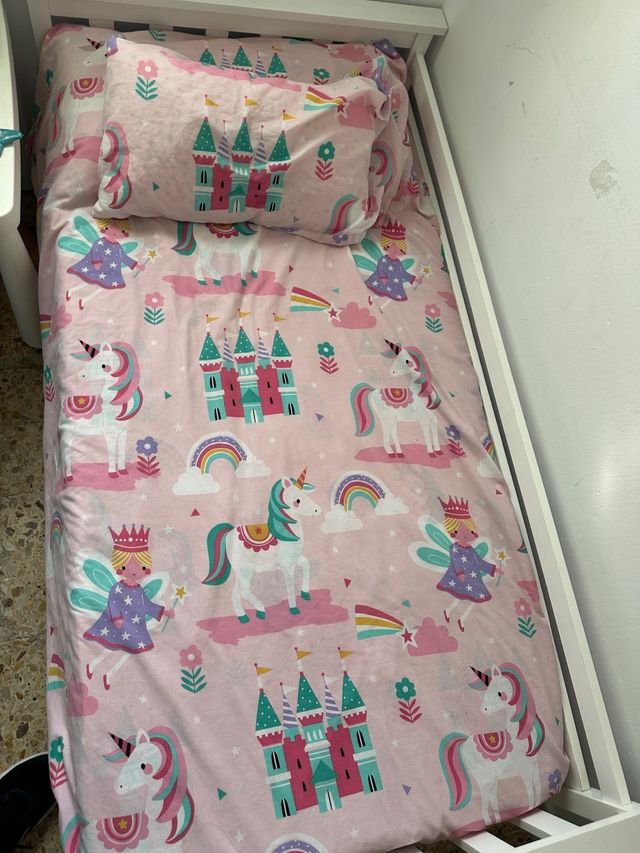 Cama infantil con colchón 89x160