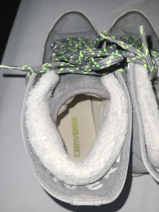Converse grises con forro interior