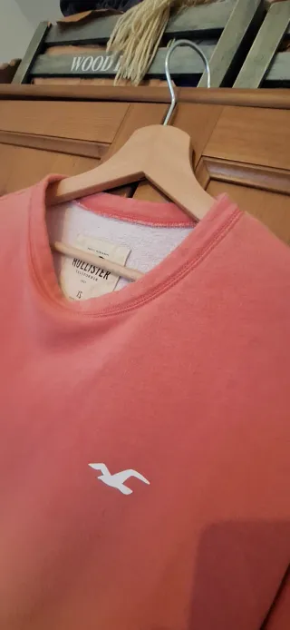 Sudadera Hollister degradado naranja y amarillo