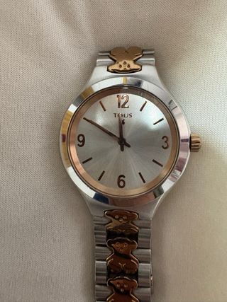 Reloj Tous Oso Dorado y Plateado