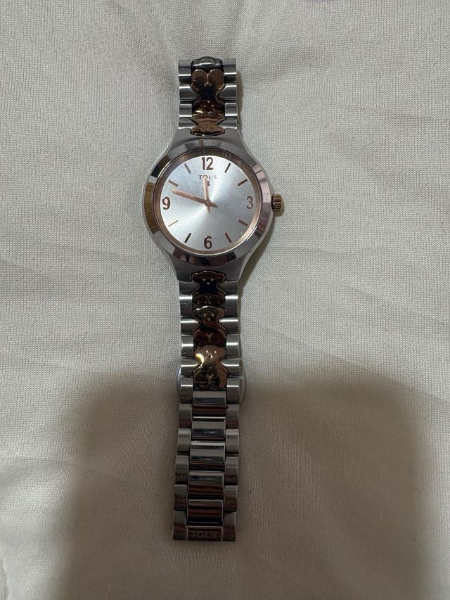 Reloj Tous Oso Dorado y Plateado