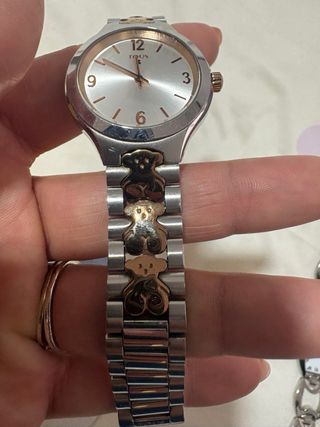 Reloj Tous Oso Dorado y Plateado