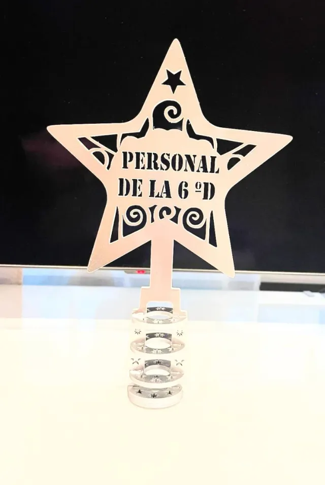 Adorno Estrella árbol de navidad personalizable