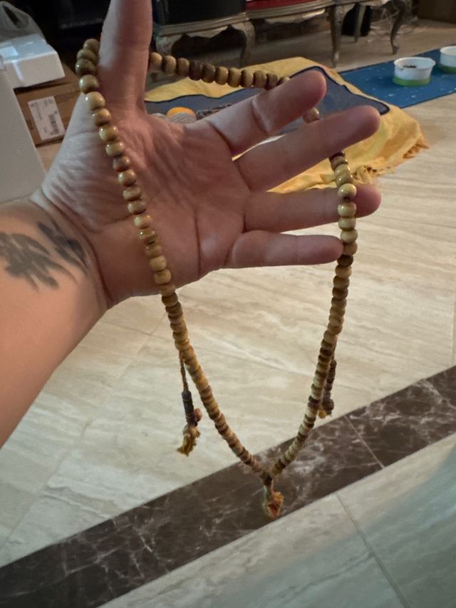 Collar Tibetano Beige y Marrón