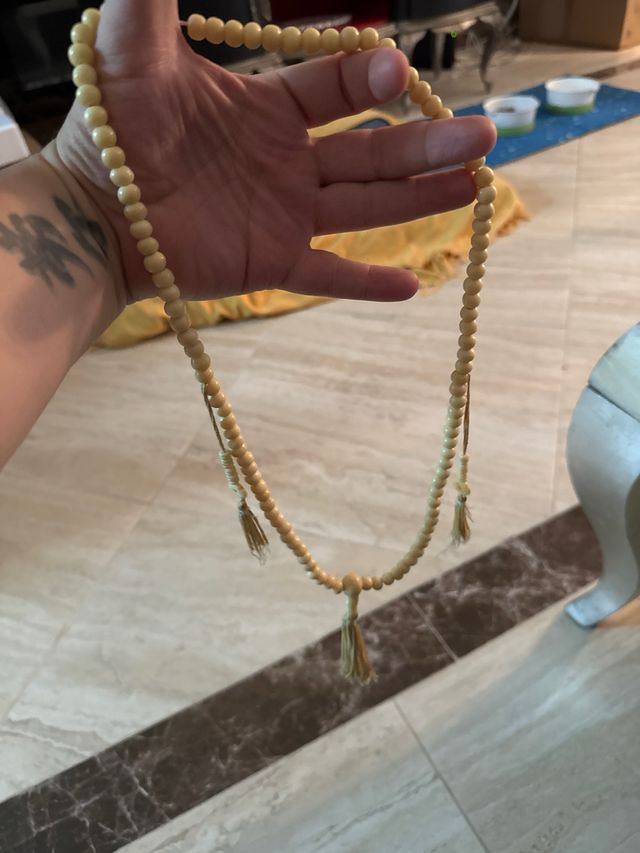 Collar Tibetano Beige y Marrón