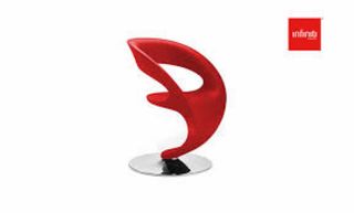 Sedia design Pin Up rossa 1 e due grigie 450 cad