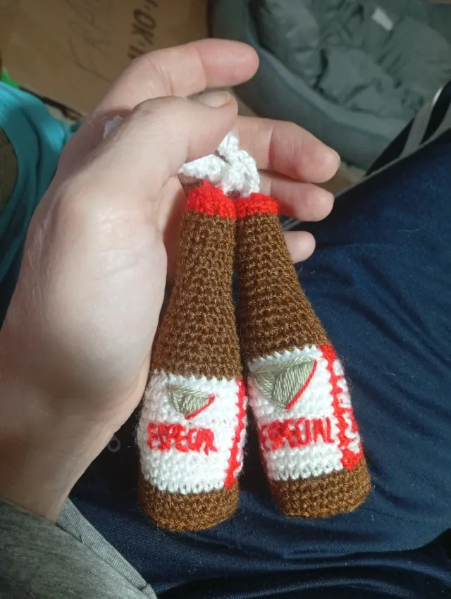 Llavero Botellín Cerveza Ambar Especial