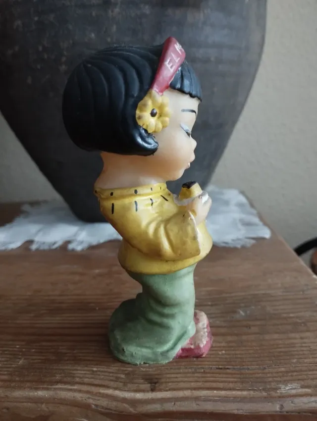 Antigua muñeca publicitaria de Flan Mandarín.