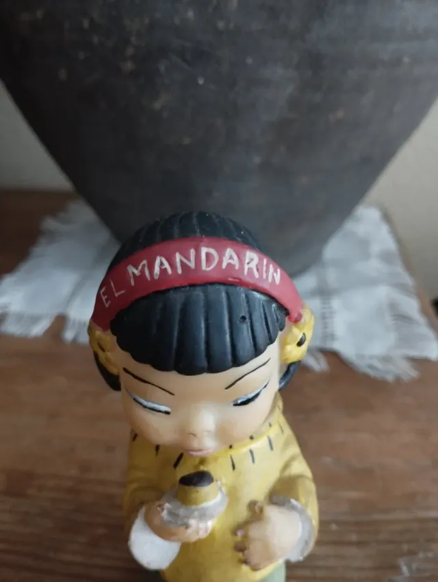 Antigua muñeca publicitaria de Flan Mandarín.