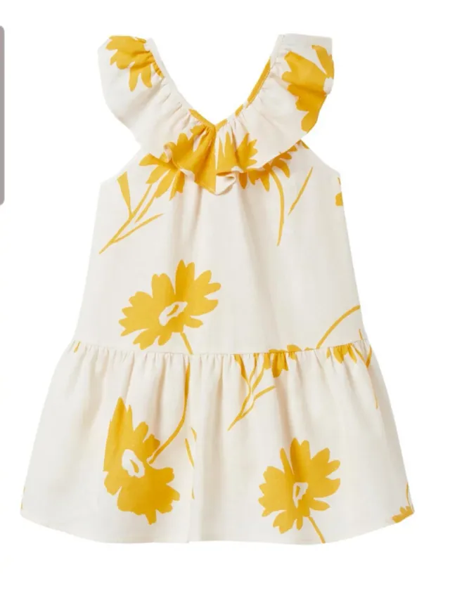 Vestido Zara niña flores amarillas