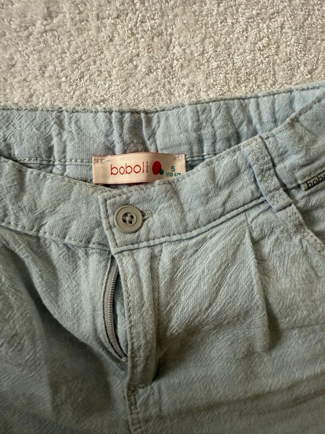 Conjunto lino niño pantalón y camisa T4-5