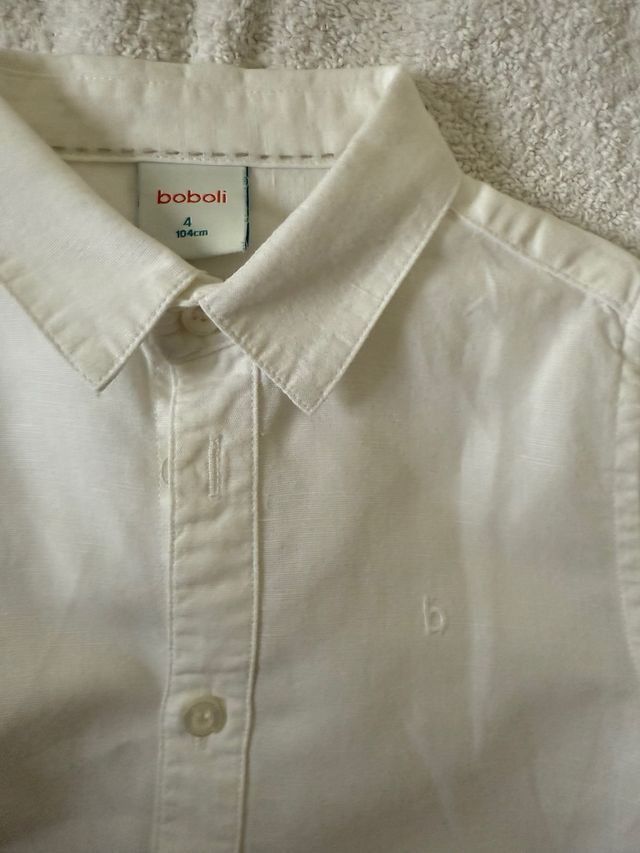 Conjunto lino niño pantalón y camisa T4-5