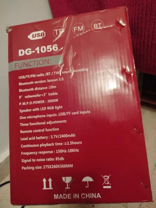 Altavoz Bluetooth DIGIVOLT DG-1056