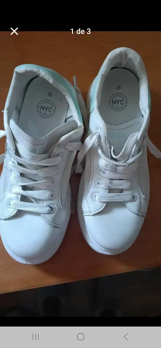 Zapatillas blancas NYC talla 38