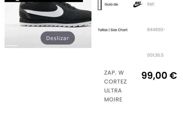 Zapatillas Nike Negras y Blancas