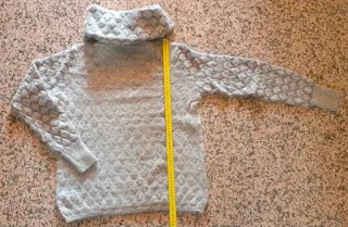 Maglione Dolcevita Misto Lana Grigio