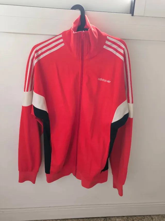 Chaqueta Adidas Roja y Blanca
