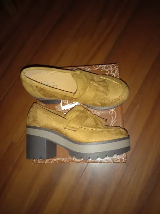 Mocasines mujer camel nuevos