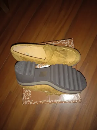 Mocasines mujer camel nuevos