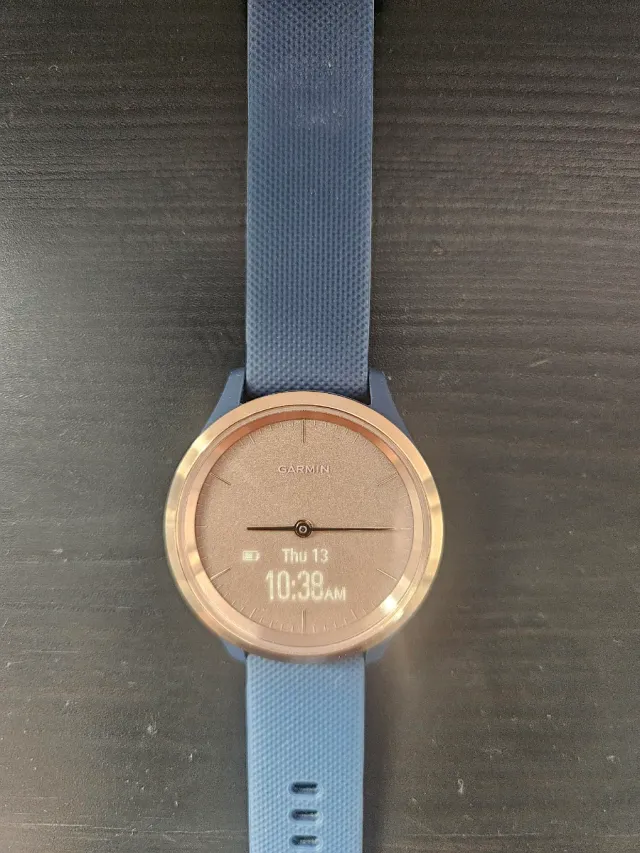 Reloj Garmin Azul y Oro Rosa