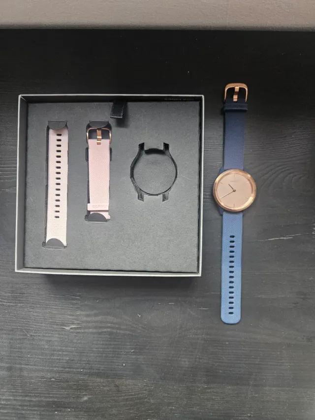 Reloj Garmin Azul y Oro Rosa
