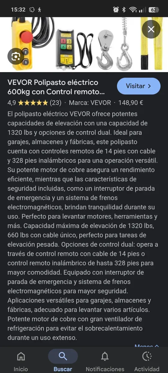 Polipasto eléctrico