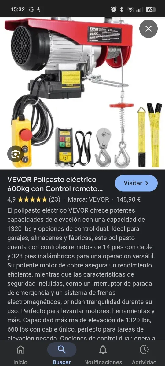 Polipasto eléctrico