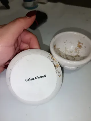 Tazza e piattino decorativi con cuore