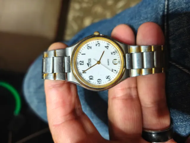 Reloj Lotus Cronógrafo Azul y Plateado