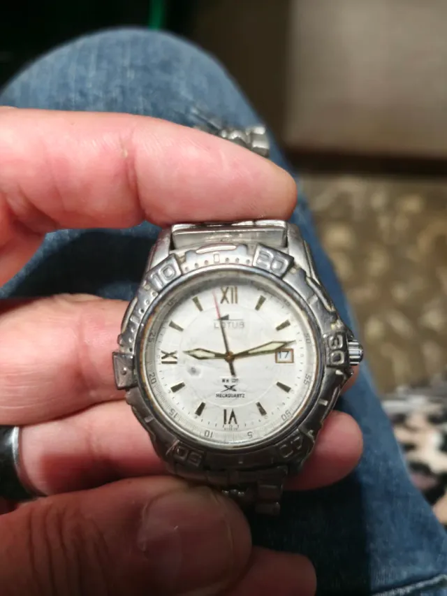 Reloj Lotus Cronógrafo Azul y Plateado