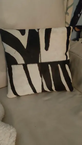 Cojines Piel Vaca Diseño Cebra