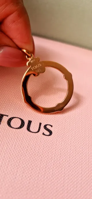 Colgante Tous Vermeil Rosa Multicolor