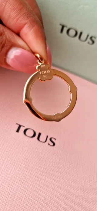 Colgante Tous Vermeil Rosa Multicolor