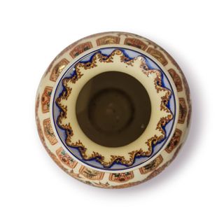 Vaso Decorativo Oriental Flor Bege