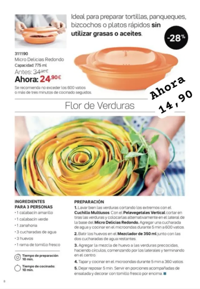 Micro Delicias Tupperware Naranja