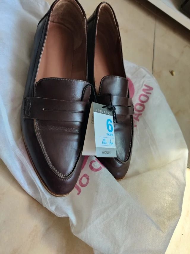 Zapatos Marrones Piel Primark Talla 39