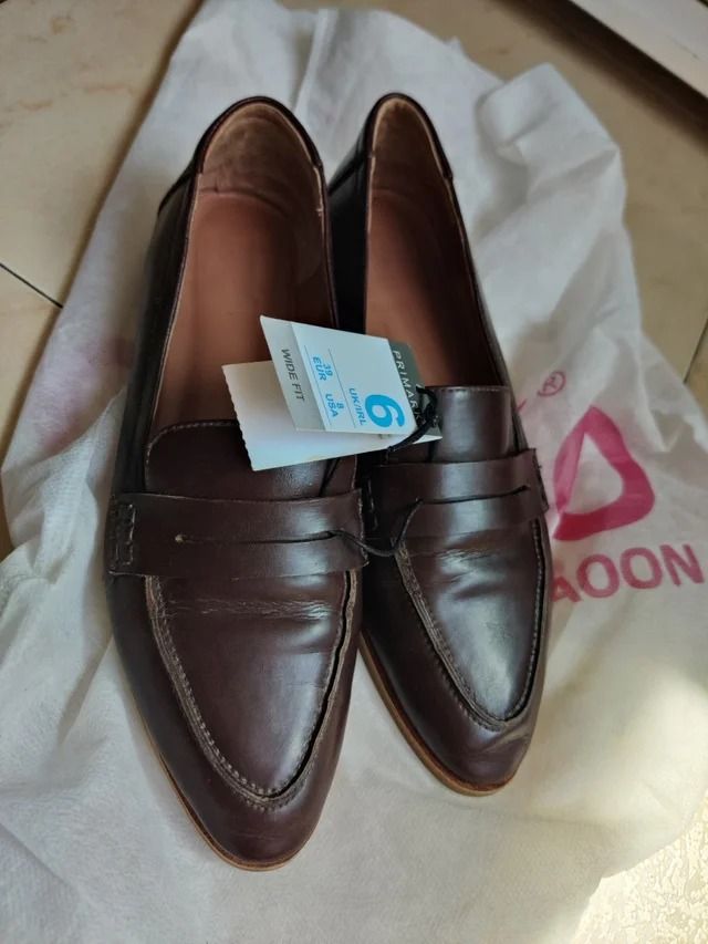 Zapatos Marrones Piel Primark Talla 39
