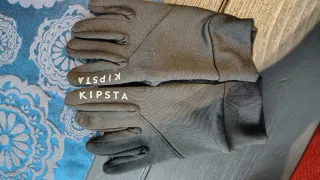 Guantes Kipsta Invierno Niños Negro/Rosa