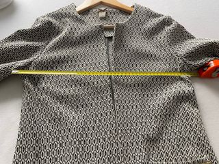 Chaqueta larga vestir beige y negra