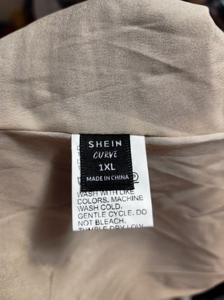 Blazer Shein Talla XL Marrón y Negro