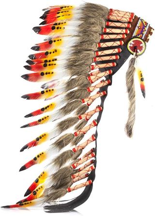 Copricapo Nativi Americani Piume Colorate