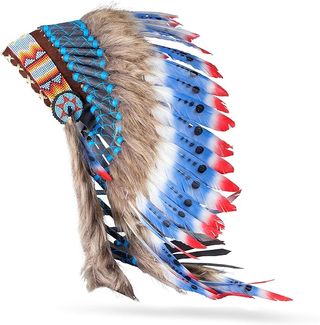 Copricapo Nativi Americani Piume Colorate