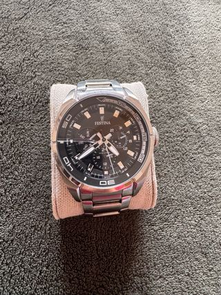 Reloj Festina Hombre Negro y Plateado