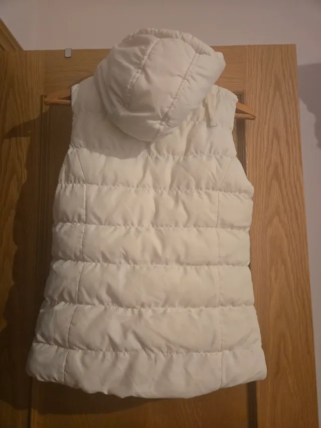 Chaleco acolchado niña blanco